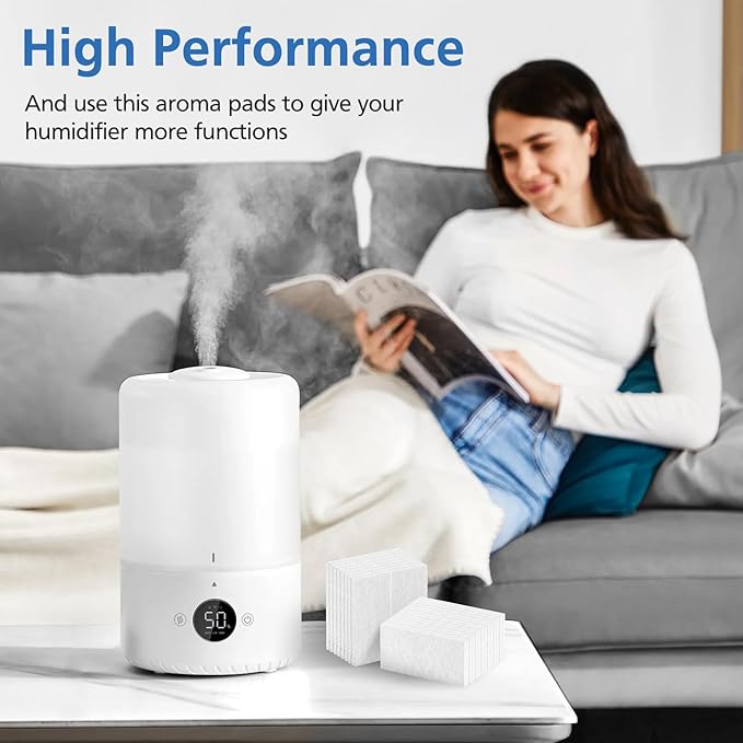 Humidifier Aroma Pads 30 Pack, Aroma Pad Replacement Filter Compatible with LEVOIT LV600S, Classic300S, LV600HH, OasisMist450S Humidifiers, Increase Fragrance Function