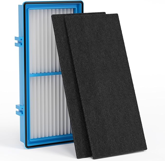 Leemone Aller-gen Remover Aer1 Filter Replacement for Holmes Air Puri-fiers, 1 True HEPA Filters + 2 Carbon Booster Filters, HAPF300AP-U4