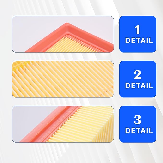 CA10022 Engine Air Filter Compatible with BMW 525i 2004 2005 2006 2007, 525xi 2006-2007, 528i 2008-2011, 528xi 2008, 530i 2005-2007, 530xi 2006-2007, 545i 2004, Z4 2007-2008