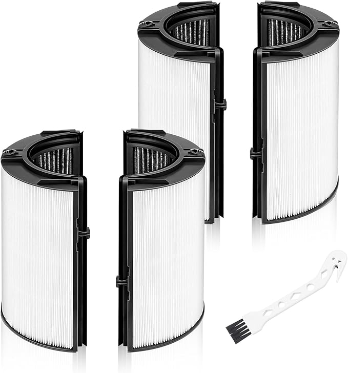 360 Combi Glass HEPA + Carbon Air Purifier Filter Replacement for Dyson TP07 TP10 HP10 TP06 HP06 TP04 HP04 PH02 PH01 PH03 PH04 HP09 TP09 HP07, Air Purifier Filter Replacements for Dyson,2 Pack