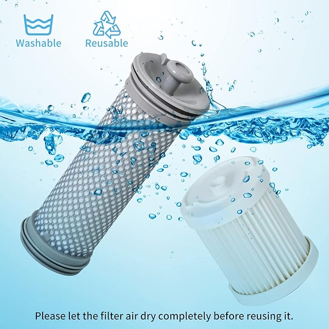 8 Pack Replacement filter kit for Tineco A10/A11 Hero, A10/A11 Master & PURE ONE S11/S12/X, PWRHERO11 Snap Cordless Vacuums, 4 pack pre filters & 4 pack post filters