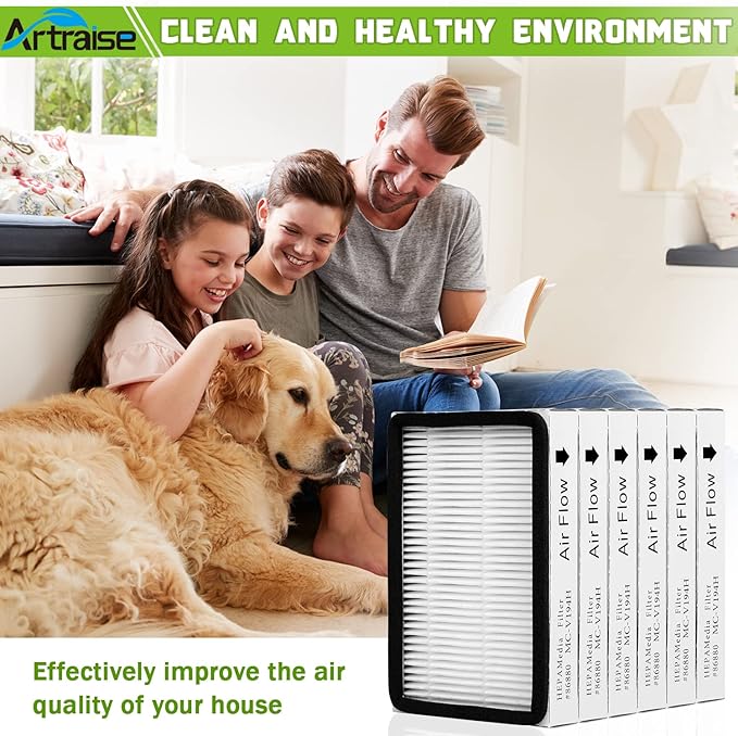 Artraise HEPA Media Filter Replacement for Kenmore EF-2 86880 Exhaust Vacuum Cleaner, Compare to Part # 20-86880, 40320, EF2, 610445, Also Replaces Panasonic MC-V194H
