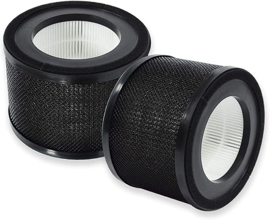 PUREBURG Replacement Filter Compatible with TaoTronics TT-AP001,Gukify AP001 & VAVA VA-EE014 Air Purifiers,2-Pack H13 HEPA 4-Stage Filtration Activated Carbon