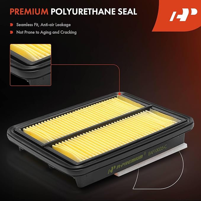 A-Premium Engine Air Filter Compatible with Nissan Versa 2020-2024, Kicks 2017-2024, 1.6L, Replace# 165465RF0A