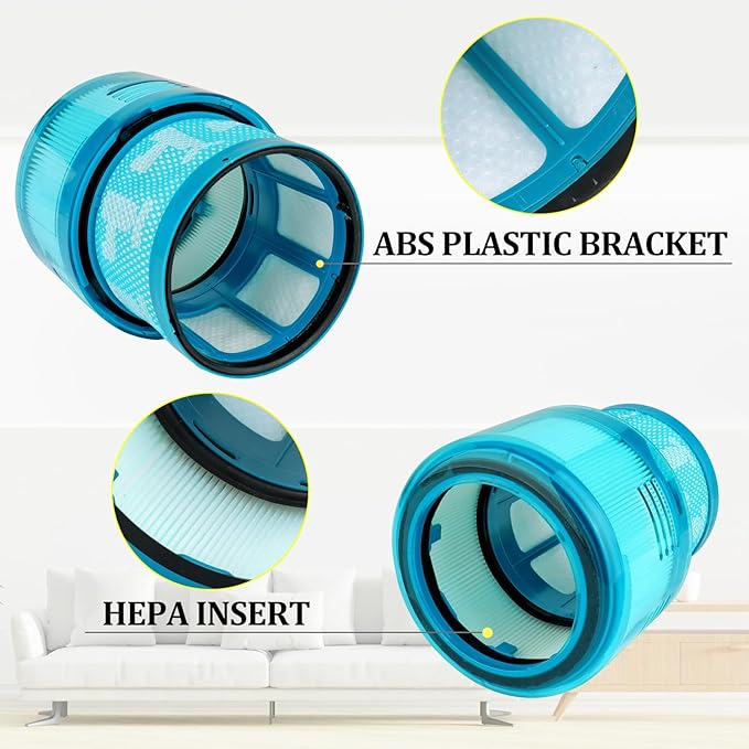 Filter Replacements Compatible with Dyson Gen5 Gen 5 Detect Cordless Vacuum Cleaner,Post Filters Replaces Part #972352-01,3 Pack