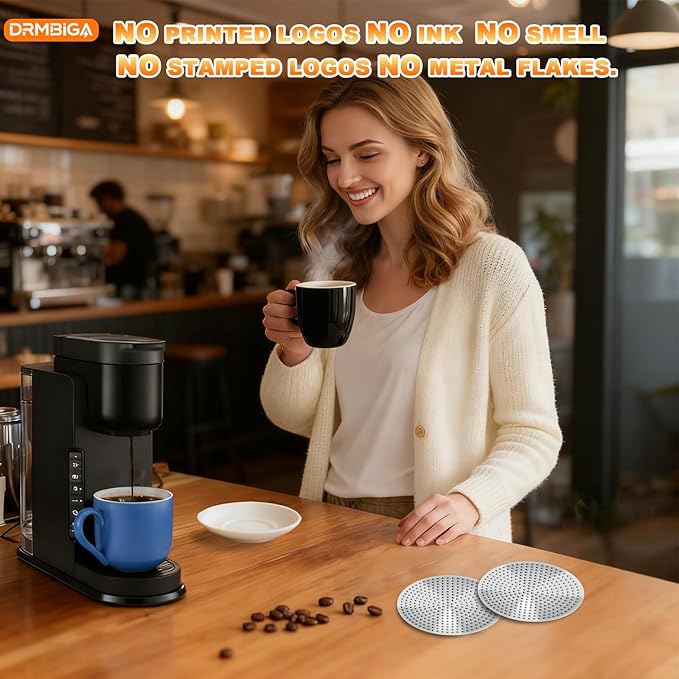 58.3mm Espresso Puck Screen 2 Pack – Professional Premium 3rd Gen Dual-Layer Flow Control Coffee Filter, Precision-Engineered Stainless Steel Portafilter Screen for Perfect 58mm Basket Fit