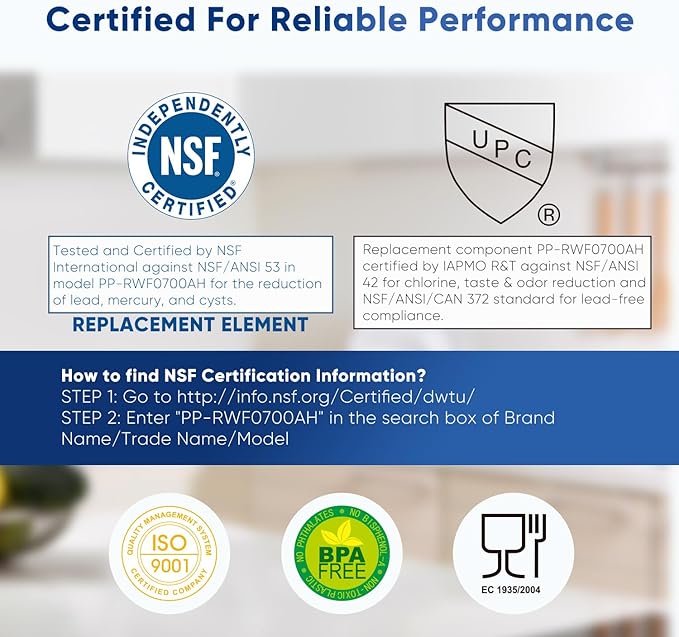 PUREPLUS DA29-00020B NSF/ANSI 53&42 Certified Replacement for SAMSUNG Fridge RF28HFEDTSR, RF263BEAESG, RF263BEAESR AA, HAF-CIN/EXP, RF28HMEDBSR/AA, RWF0700A Refrigerator Water Filter, 1PACK