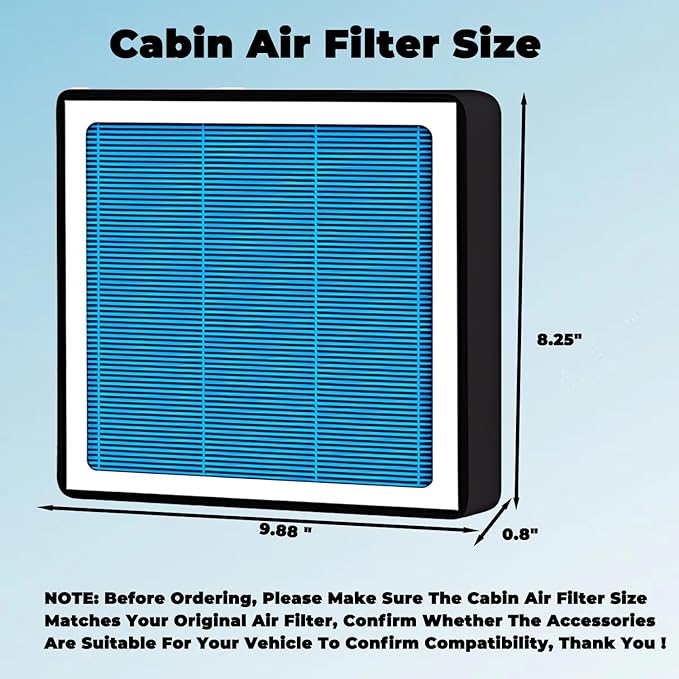CF11643 Cabin Air Filter With Activated Carbon For 2016-2023 Volkswagen Golf Jetta GTI Taos Tiguan Arteon Atlas SportWagen,Audi A3 Q3 RS3 S3 TT RS TTS Quattro 2016-2023