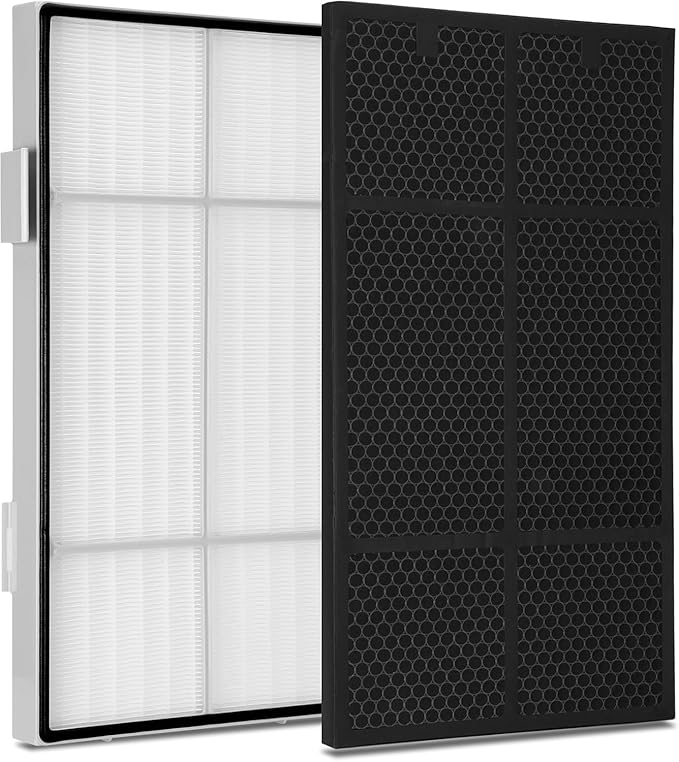 101076 Series Filter kit for Amway Atmosphere Air Purifier 101076CH/ 101076TH/ 101078, 101076CH Replacement kit with High Efficiency H13 HEPA Filter & Modified Activated Carbon Filter (25MM)