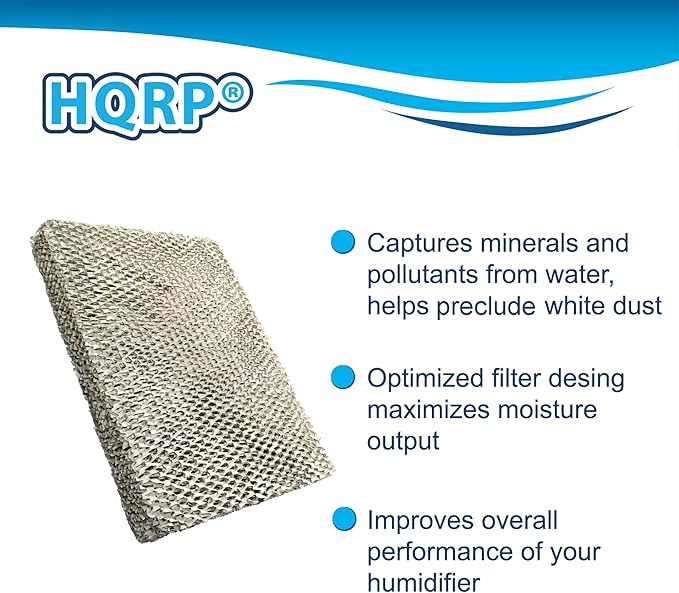 HQRP Water Filter compatible with Honeywell HE220 HE225 HE220A HE220B HE225A HE225B HE100 HE150 HE100A HE150A HE150B HE200B HE240 Humidifiers; HC22 HC22P HC22P1001 HC22E1003 HC22A1007 Replacement