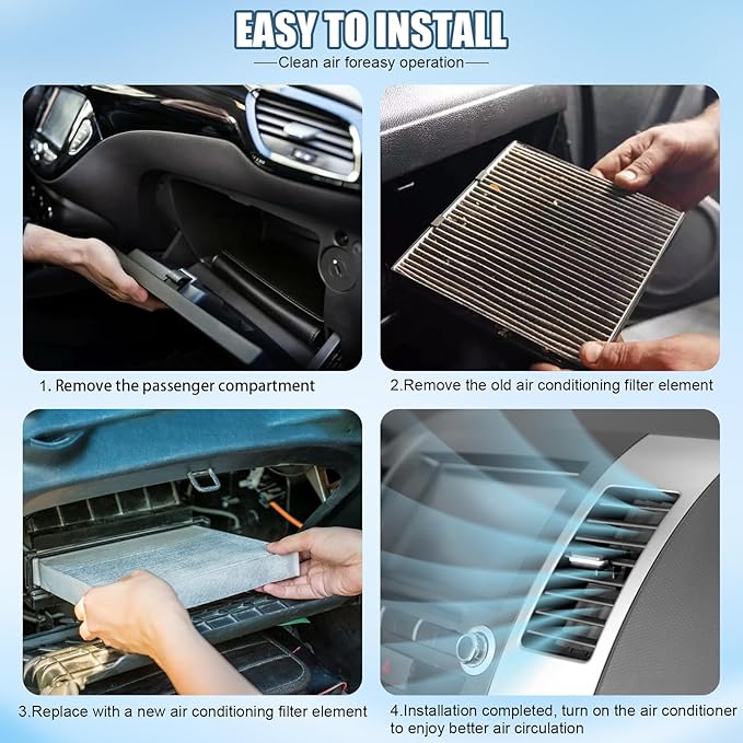 Comb Engine Cabin Air Filter for Nissan Pathfinder 3.5L V6 2025 2024 2023 2022