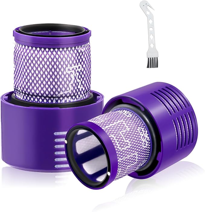 V10 Replacement Filters Compatible for Dyson V10 Cyclone Series, V10 Animal, V10 Absolute, V10 Total Clean, V10 Motorhead, SV12, SV27 Part No. 969082-01