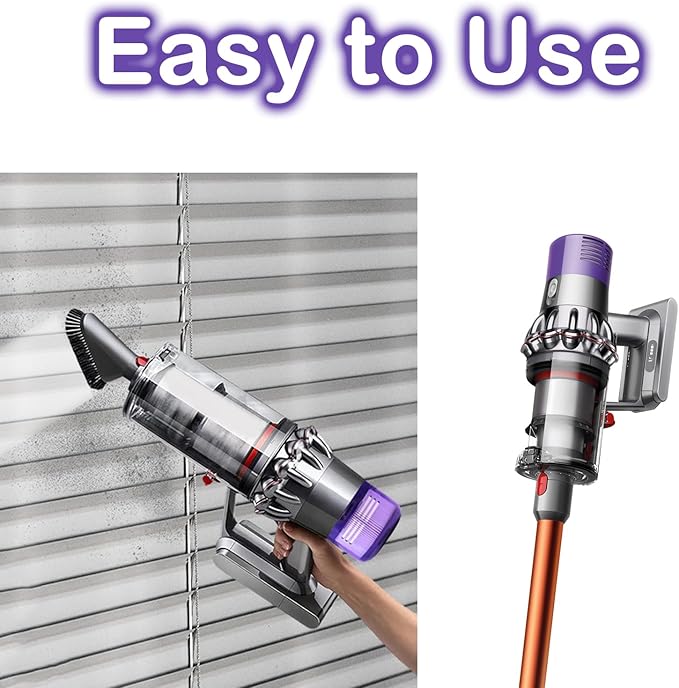 2 Pack Vacuum V10 Filter Replacements for Dyson V10 Cyclone Series, V10 Animal, V10 Absolute, V10 Total Clean, Part No. 969082-01 with 1 Clean Brush