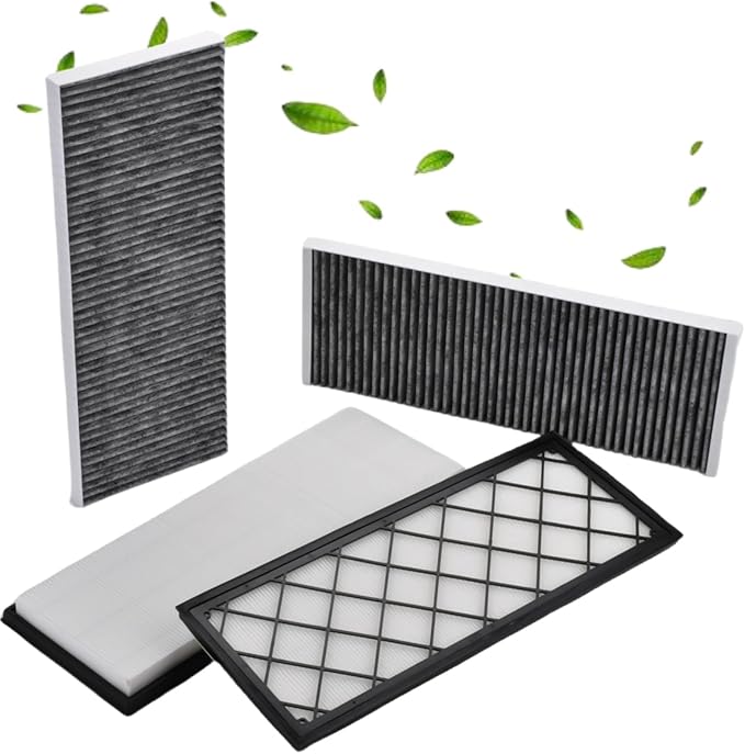 1658375-00-A 1658376-00-A Cabin Air Filter,Air Intake Filter with Activated Carbon,Fit for Tesla Model Y 2020-2024 Replace 1658375-00-A 1658376-00-A(4PCS)