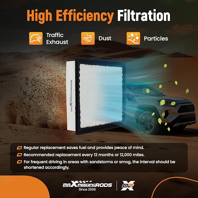 maXpeedingrods CA10755 Engine Air Filter for Lexus ES350, RX350, RX350L, for Toyota Avalon, Camry, Sienna, Tacoma, Highlander, for Jeep Grand Cherokee and Dodge Durango