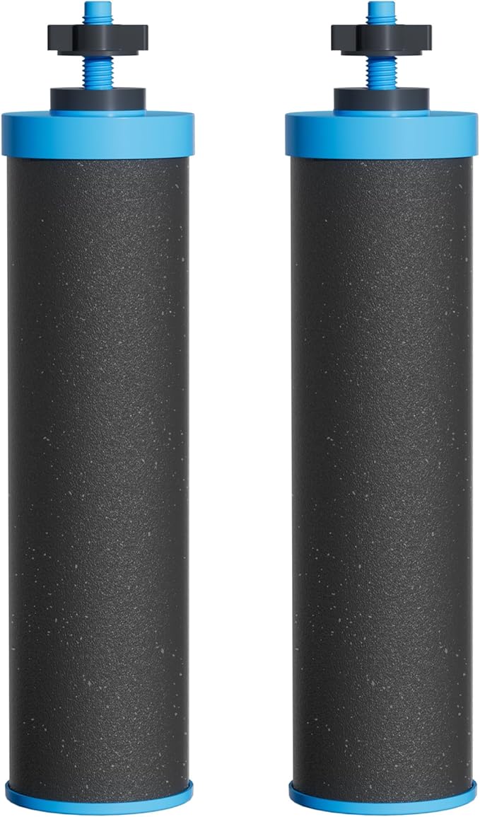 Waterdrop Alkaline Water Filter, Replacement for Berkey® BB9-2® Black Filters and Berkey® Gravity Water Filter System, Up to PH 9.2 (Pack of 2)