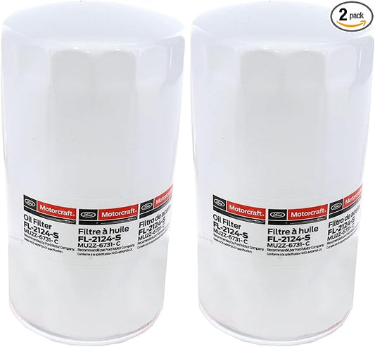 Motorcraft Oil Filter - FL2124S (Replaces FL2051S) (Pack of 2)