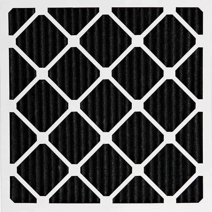 Nordic Pure 24x24x1 (Actual Size: 23 3/8 x 23 3/8 x 3/4) Pure Carbon Pleated Odor Reduction Furnace Air Filters 3 Pack
