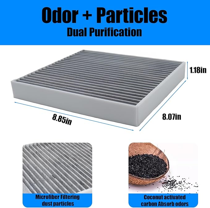 Engine and Cabin Air Filter Set Fits for Sportage Hybrid 2023-2025, Sorento Hybrid 2021-2025, Tucson Hybrid 2022-2025, Sonata Hybrid 2020-25 Santa Fe Hybrid 2021-25, 28113-L5100, 97133-L1000