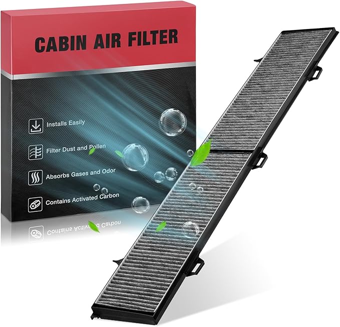 BDFHYK CF10727 Cabin Air Filter with Activated Carbon Compatible with BMW X1, 128i, 135i, 135is, 328i, 328i xDrive, 335i, 335i xDrive, 335is, 323i, 335d, 328xi, 335xi, 325i, 325xi, 330i, 330xi