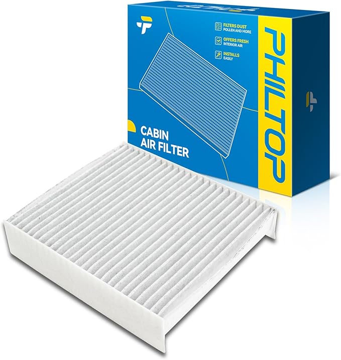 PHILTOP Cabin Air Filter w/Activated Carbon, Compatible with CF10413 Ram ProMaster City 2015, 2016, 2017, 2018, 2019, 2020, 2021, 2022, Premium Cabin Filter with Activated Carbon Clean Airflow