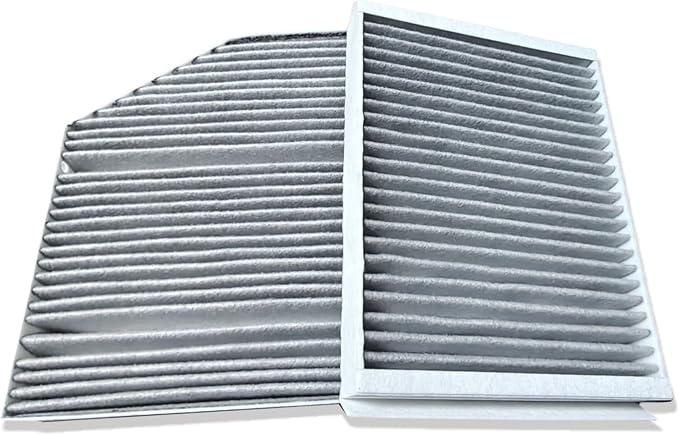 Cabin Air Filter Kit (2 Filters) fit for Mercedes C300 (2015-2023), GLC300 (2016-2022), E300 (2017-2019), E400 (2018), E350 (2020-2023), E450 (2021-2023), C/E/GLC-Class