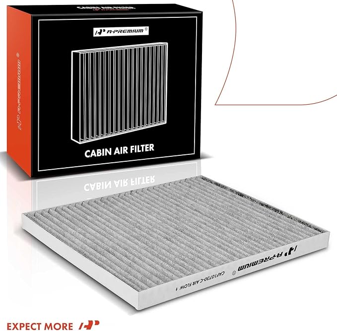 A-Premium Cabin Air Filter with Activated Carbon Compatible with Kia Spectra 2004-2009, Spectra5 2005-2009, Borrego 2009-2011, Replace# 971332F010