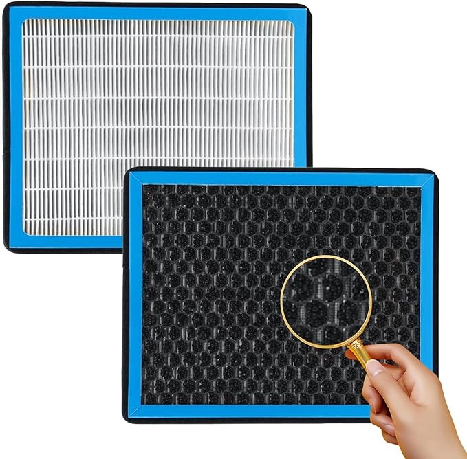 Cabin Air Filter With Activated Carbon For 2021-2024 Kia K5 EV6 Niro Sorento Sportage, Hyundai Elantra Elantra N Ioniq 5 Ioniq 6 Santa Cruz Santa Fe Sonata Kona, GV60 2020-2024 (CF12820)