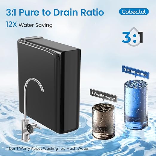 RO2 Reverse Osmosis Water Filter Replacement for K8B Reverse Osmosis System,24-Months Lifetime,Designed for Cobectal Under Sink Ro Water Filtration System Specifically
