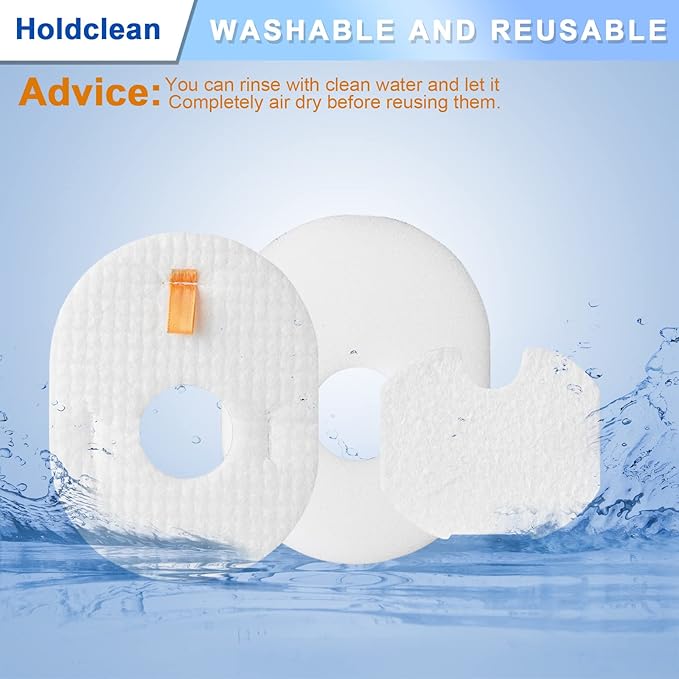 Vacuum Filters Replacement for Shark Rocket, HV300, HV300W, HV301, HV302, HV303, HV305, HV308, HV310, UV450, 3 Foam + 3 Felt Filters and 3 Post-Filters, Replaces Part XFFV300