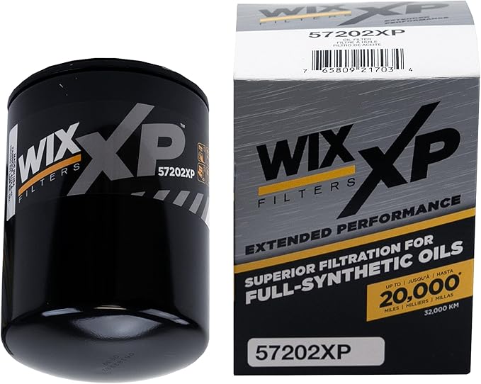 WIX 57202XP WIX XP Oil Filter Replacement, Built for Synthetic Oil - Compatible With Chev-GMC Vehicles w/ 6.6L Duramax Diesel (01-14)