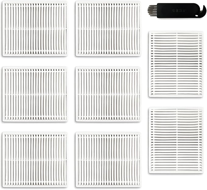 8-Pack Replacement Filter Compatible with iRobot Roomba 100/1000 Series (104, 105, 106, 108, 1010, 1020) and Essential Series (Q011, Q0120, Q0520, Y0110, Y0140, Y051020) Robot Vacuums