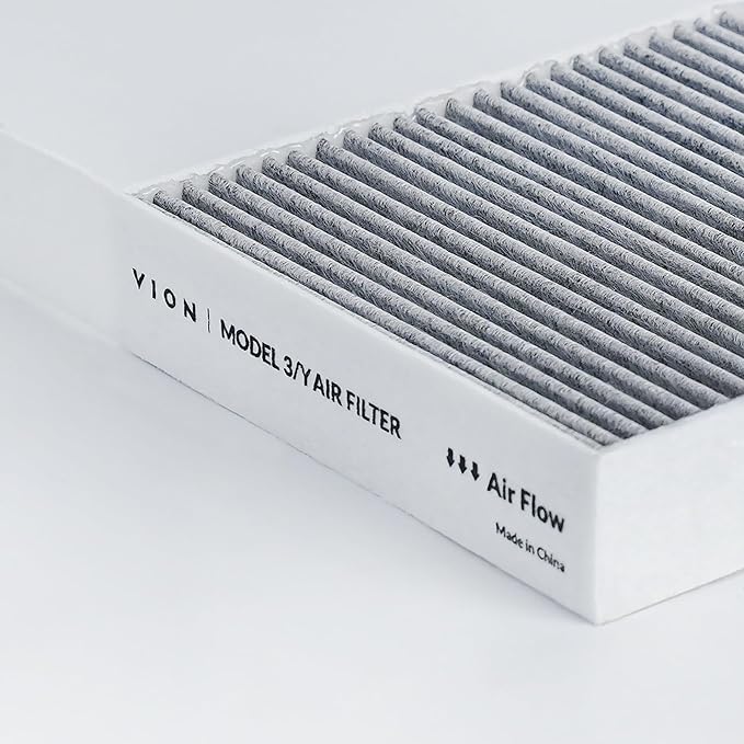 VION Model 3/Y Cabin Air Filters - 2 packs with the Model 3 and Model Y removal tools (OEM Standard)