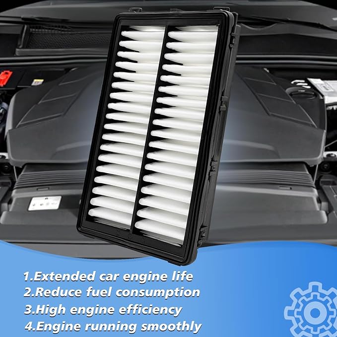 Not for hybrid, Cabin and Engine Air Filter Fits for 2022-25 Tucson, 2021-25 Santa Fe, 2020-25 Sonata, 2022-25 Santa Cruz, 2023-25 Sportage, 2021-25 K5, Fits 97133-L0000, 28113-L1000, CF12820, CA12816