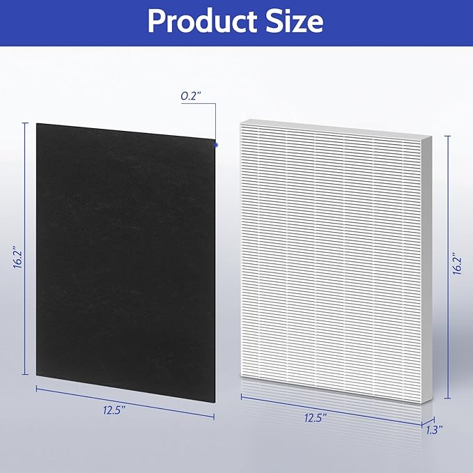 115115 HEPA Replacement Filter A for Winix Plasmawave Air Purifier C535 AM90 5300 6300 5300-2 6300-2 9800, 2 True HEPA + 8 Pre-Filters