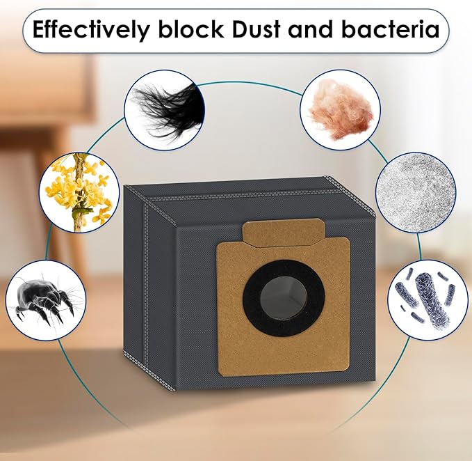 (14 Pack) X10 Pro Omni Replacement Parts Compatible with Eufy X10 Pro Omni Robot Vacuum Cleaner, 1 Roller Brush, 4 Side Brushes, 4 Dust Bags, 3 HEPA Filters, 2 Mop Pads, Accessories Kit