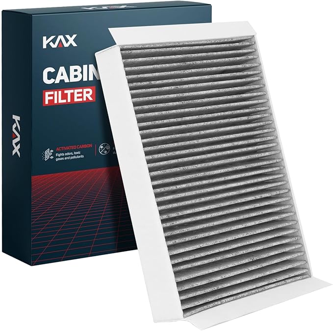 KAX Cabin Air Filter with Activated Carbon, CF12152 Replacement for Ford Mustang GT/EcoBoost/V6/Shelby GT350/ Bullitt 2015-2024, Passenger Compartment Air Filter