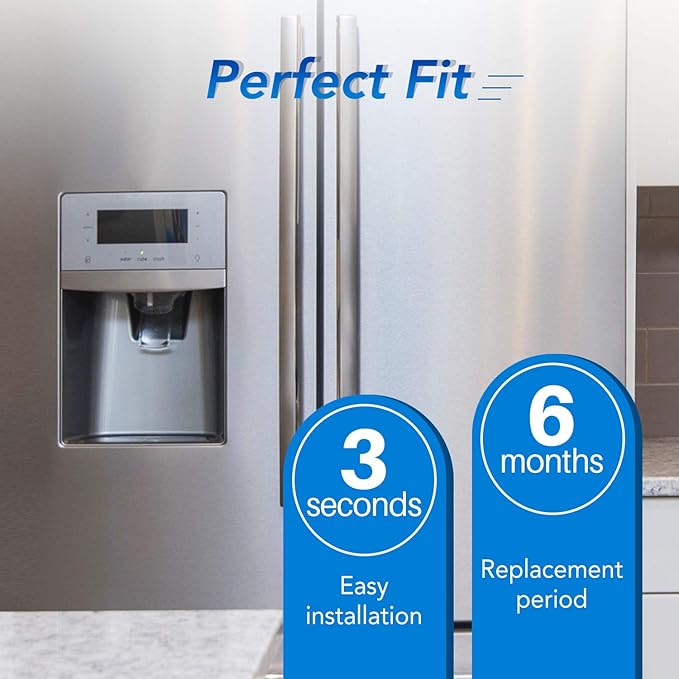 ICEPURE 5231JA2002A Refrigerator Water Filter,Compatible with LG LT500P, GEN11042FR-08, ADQ72910901, ADQ72910907, LFX25974ST, LFX25973S, Kenmore 9890, 469890 4PACK
