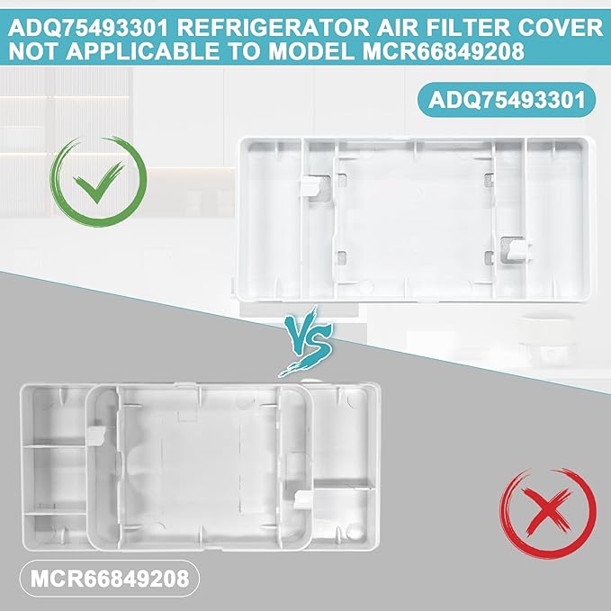ADQ75493301 Replacement for LG Refrigerator air filter cover, LT120F fresh air filter cover Replacement Models LRMVS3006S LRMDS3006S LRMVC2306S LRMDC2306D LRFVC2406S LRFDS3016S SRFVC2416S