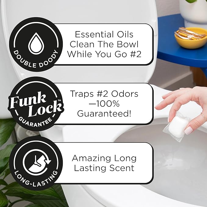 Poo~Pourri Original Citrus Before-You-Go 2-in-1 Toilet Potty Pods 20ct - Bathroom Odor Remover & Toilet Cleaner - Plant Based Ingredients & Essential Oils - with Lemon, Bergamot, & Lemongrass Scent