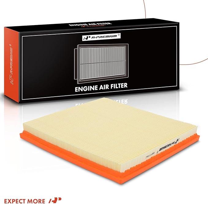 A-Premium Engine Air Filter Compatible with BMW F10 G30 530i, 530i xDrive, 535i, 535i GT, 535i xDrive, 640i, 640i xDrive, 740i, 740Li, X3, X4, X5, X6, 2008-2019, Flexible Panel