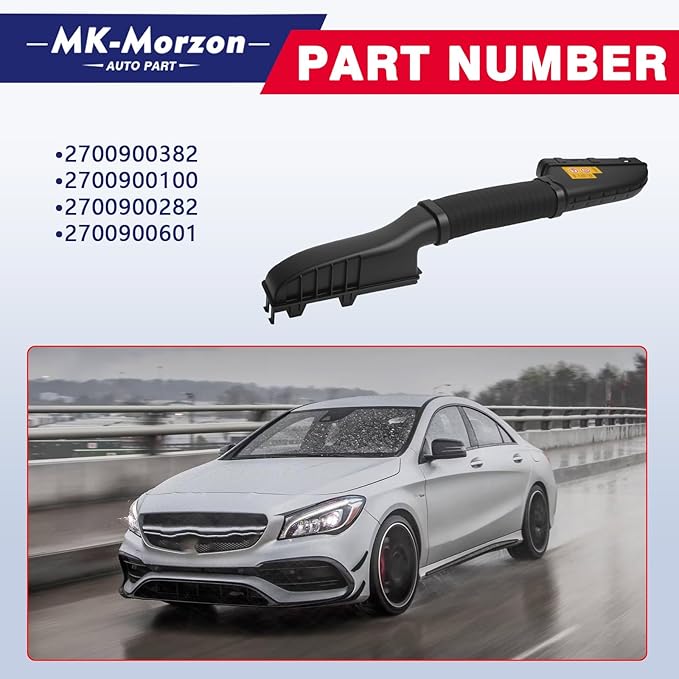 Air Cleaner Intake Inlet Duct Hose Tube Compatible with Mercedes-Benz 2014-2018 CLA250 2015-2018 GLA250 Replaces# 2700900382 2700900282