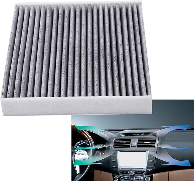 Cabin Air Filter with Activated Carbon, Cabin Filter, Automotive Fresh Breeze Air Conditioner Filter, Car Air Filter Replacement for CP285 CF10285 Compatible with Most Vehicles