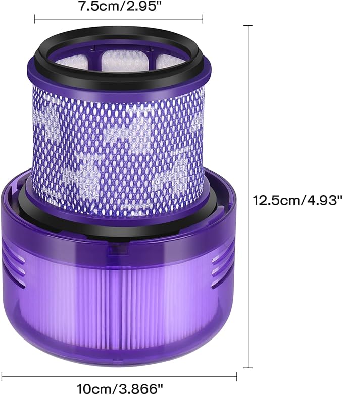 Dyson V11 Outsize HEPA Replacement Filters - 2 Pack for V11 Outsize, Absolute+