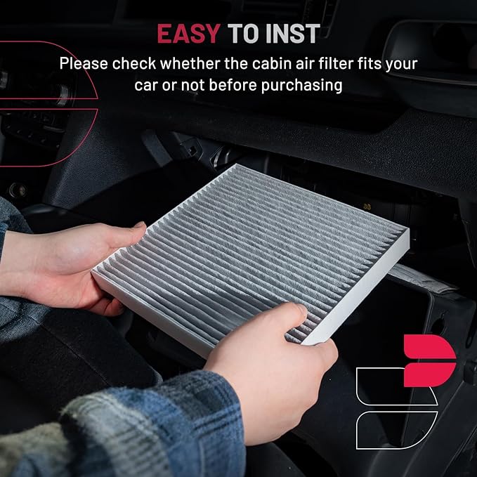 BDFHYK Cabin Air Filter with Activated Carbon Compatible with Ford Explorer 2011-2019, Flex 2009-2019, Taurus 2015-2019, Compatible with Lincoln MKT 2010-2019, MKS 2010-2016, Replace# CF11176