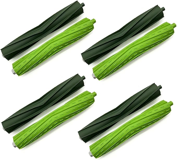 Replacement Parts for iRobot Roomba i3 i7 E5 j7 i4 i7+ i3+ i4+ i5 i5+ Combo i5 Combo i5+ i6 i6+ i8 i8+ i2 i2+ E6 E7 E & I & j Series Vacuum Cleaner 4 Sets Multi-Surface Rubber Brush Roller