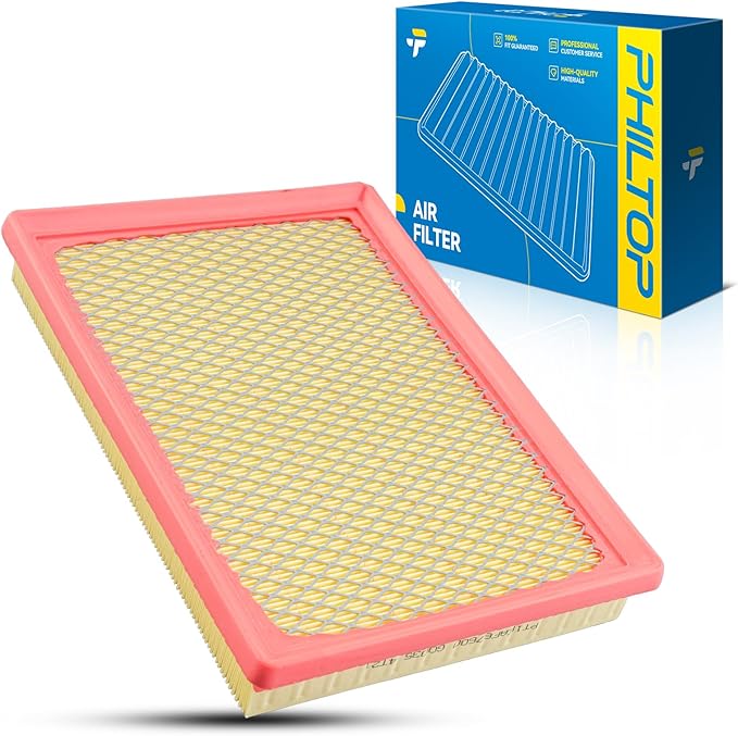 PHILTOP Engine Air Filter, Compatible with CA9838 Chrysler 300 2005-2010, Dodge Charger 2006-2010, Challenger 2008-2010, Magnum 2005-2008, Durango 2009, Improved Engine Airflow