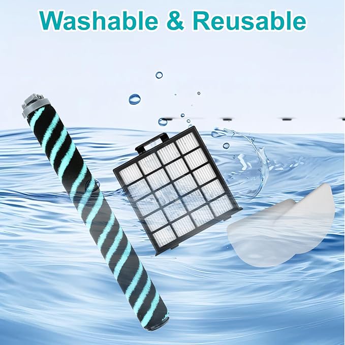 AZ4002 Replacement filter for Shark Detect Pro Max Upright Vacuum AZ4000 AZ4002 AZ4000C - 1 PACK Brush Roller + 2 PACK HEPA Filters+ 4 PACK Foam & Felt Filters