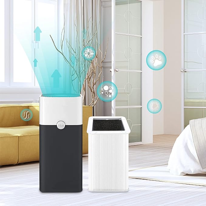 121 Replacement Filter Compatible with Blueair Blue Pure 121 Air Purifier, HEPA and Activated Carbon Filter, 1 Pack