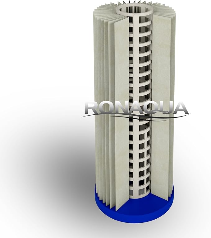 Pleated Sediment Water Filter Cartridge 9.87”x 2.5” Amplified Surface Area, Removes Sand, Dirt, Rust, Extended Filter Life WELL-MATCHED with WHKF-WHPL, 801-50, WB-50W, WFPFC3002, SPC-25-1050 (6 Pack)